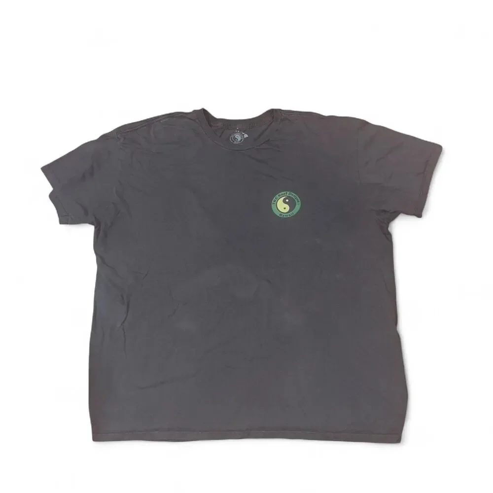 T& C Surf Design Men's Gray Charcoal Volkswagen Sunset TShirt SZ 2XL Flaw